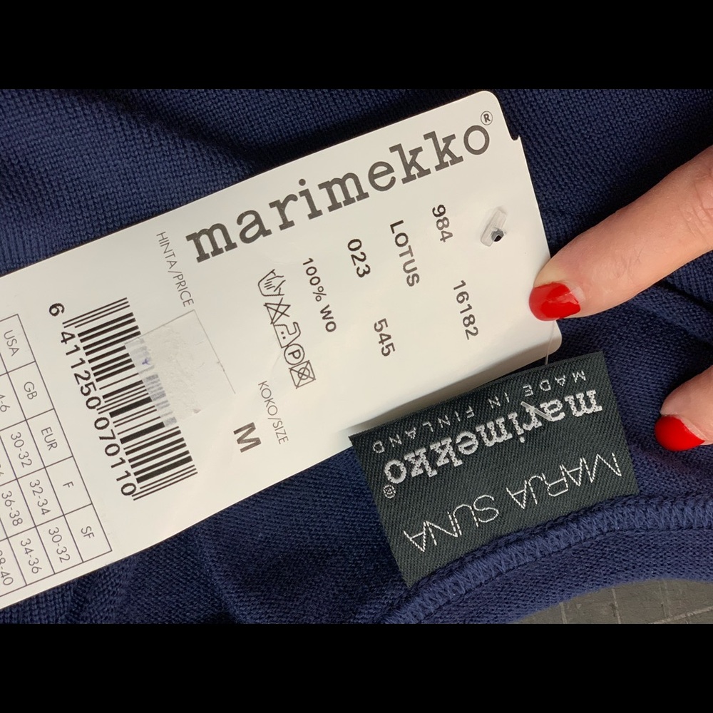 Marimekko Lotus Long Sleeve Dress - Size M